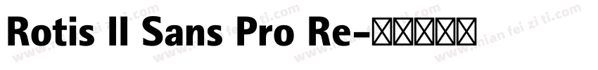Rotis II Sans Pro Re字体转换